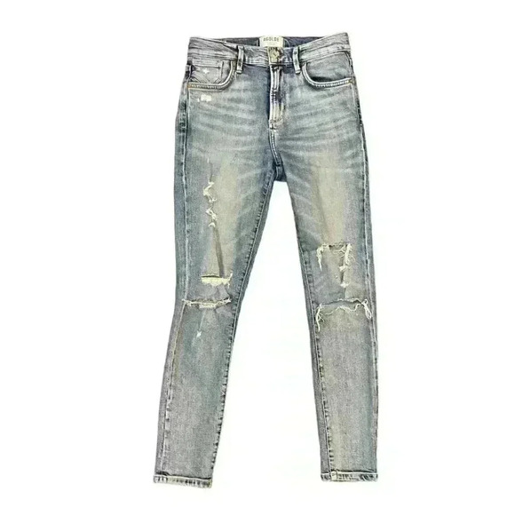 AGOLDE Sophie Distressed High Waist Skinny Jeans Sz 25 - Picture 1 of 5